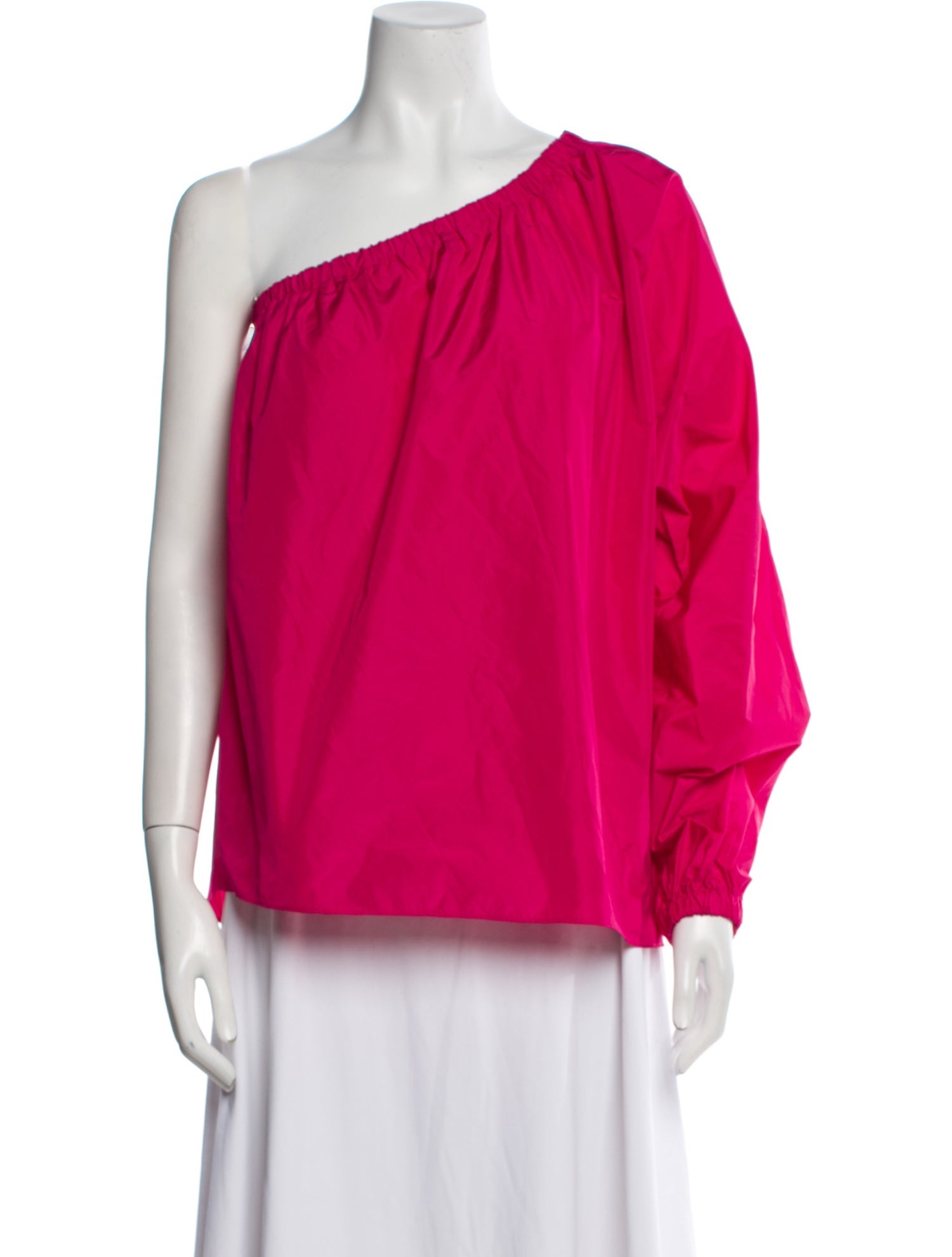 Max Mara Studio One-Shoulder Three-Quarter Sleeve Blouse