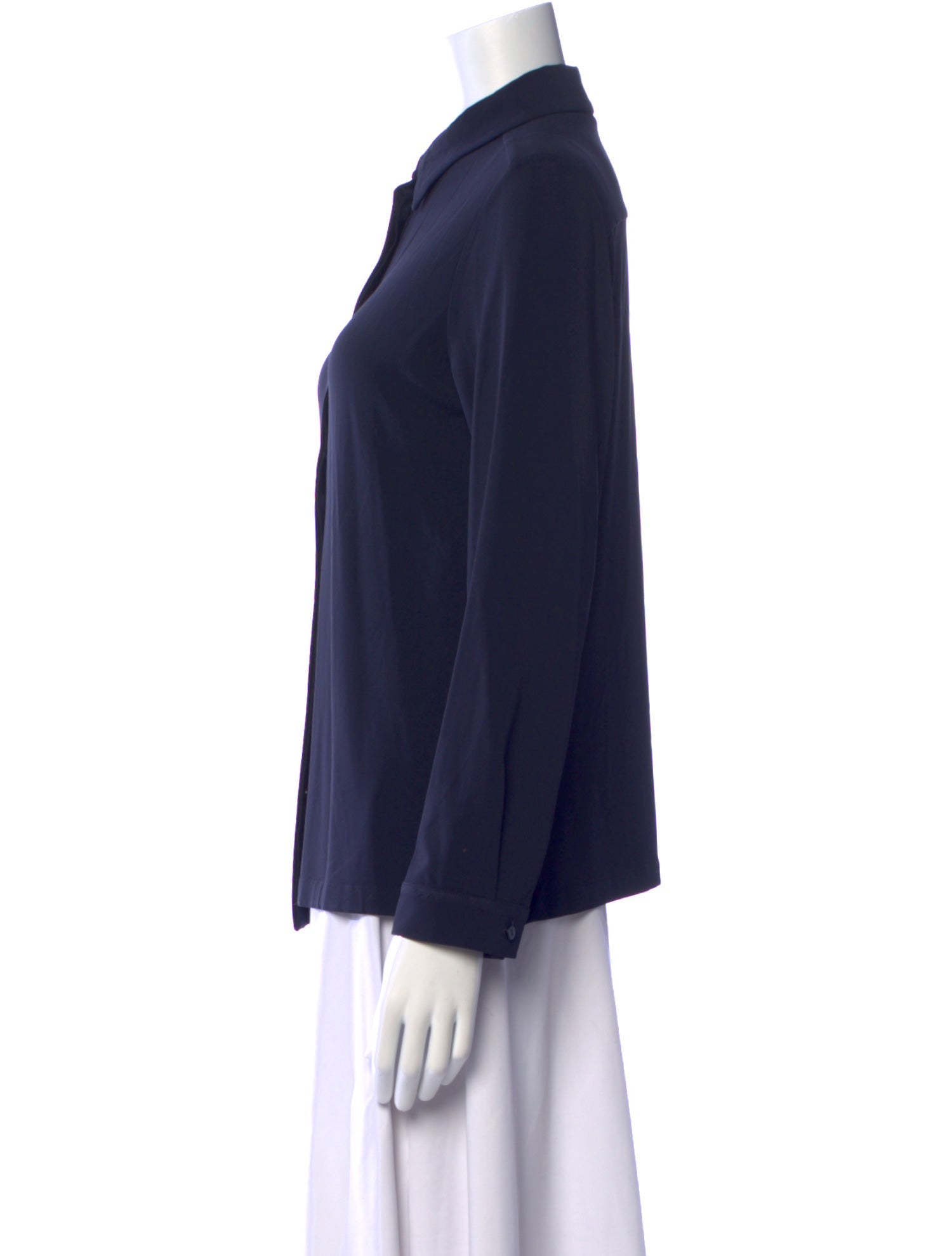 Max Mara Studio Long Sleeve Button-Up Top