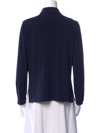 Max Mara Studio Long Sleeve Button-Up Top