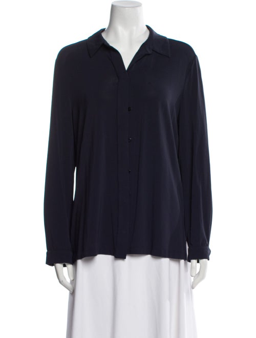 Max Mara Studio Long Sleeve Button-Up Top