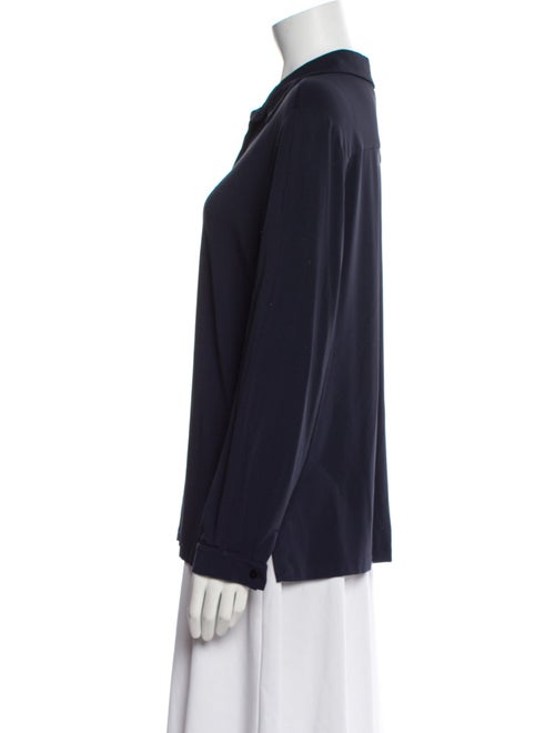 Max Mara Studio Long Sleeve Button-Up Top