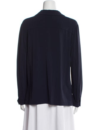 Max Mara Studio Long Sleeve Button-Up Top