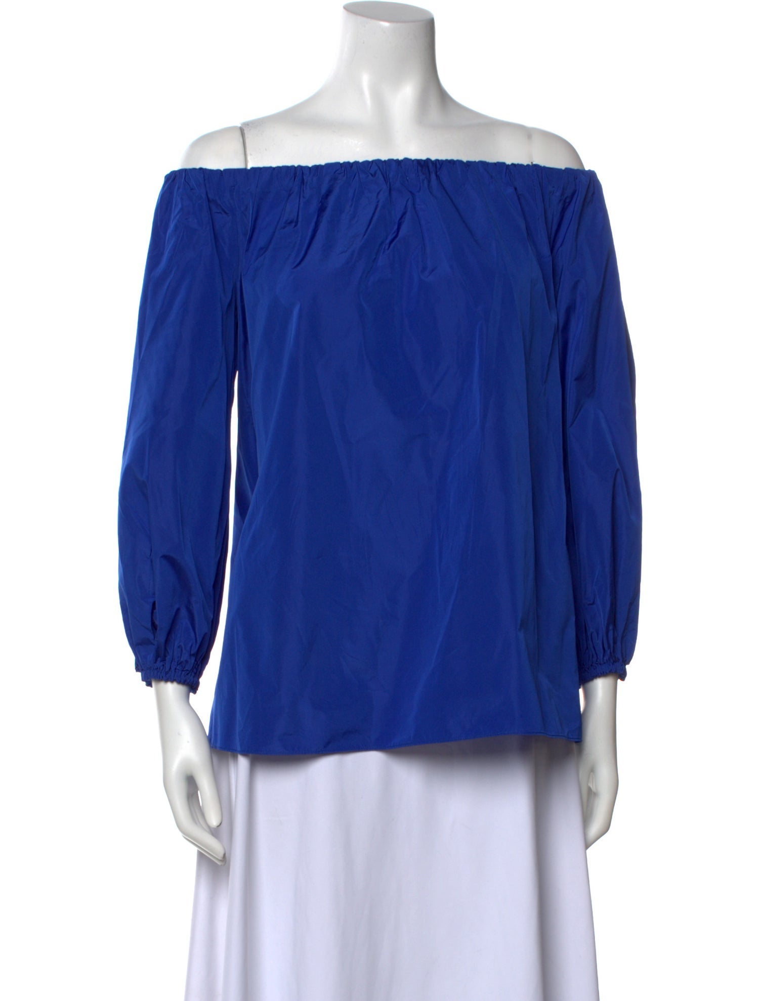 Max Mara Studio Off-The-Shoulder Three-Quarter Sleeve Blouse