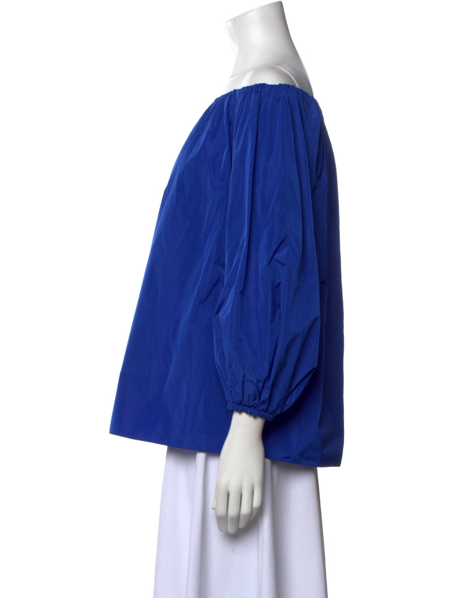 Max Mara Studio Off-The-Shoulder Three-Quarter Sleeve Blouse