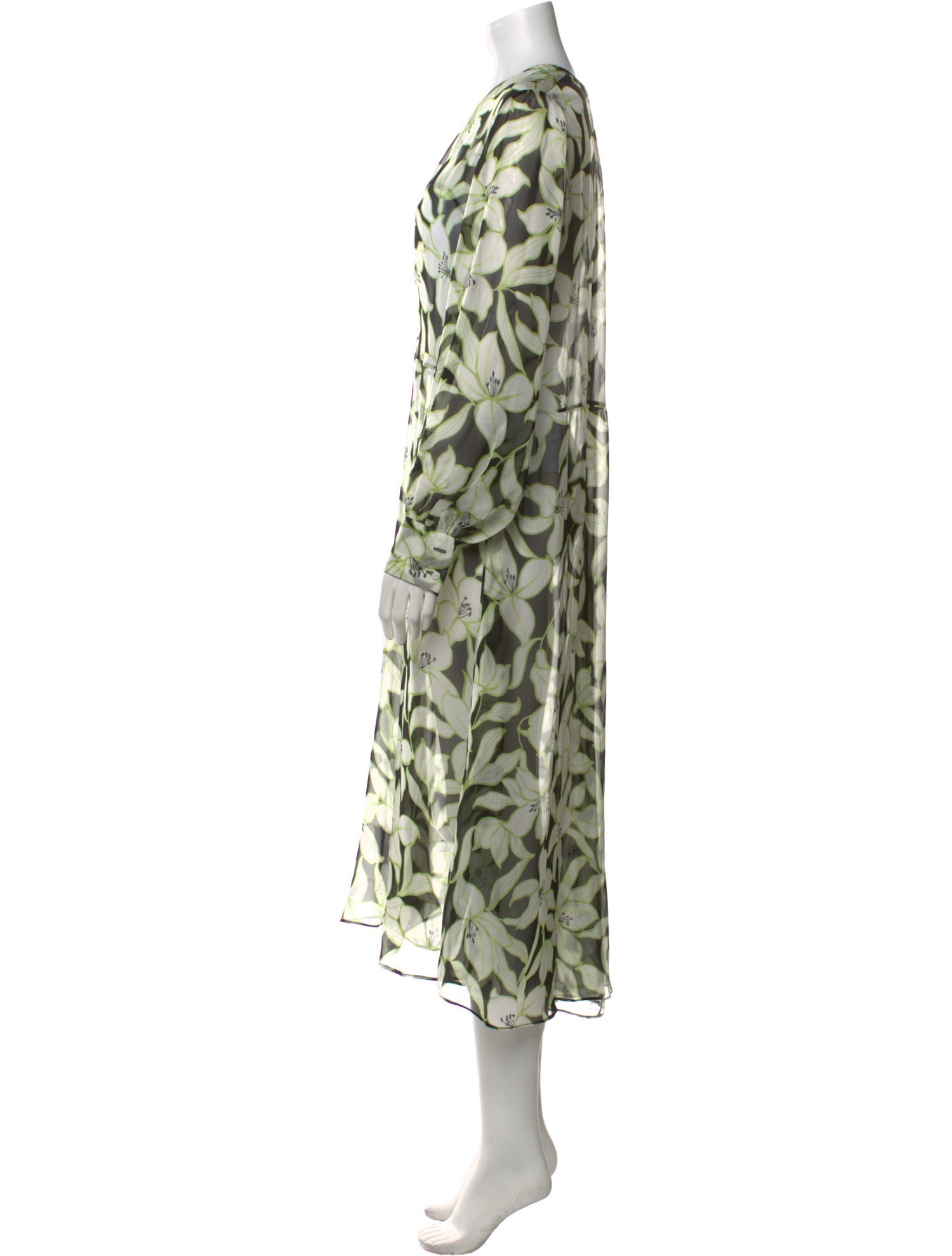 Max Mara Studio Silk Midi Length Dress