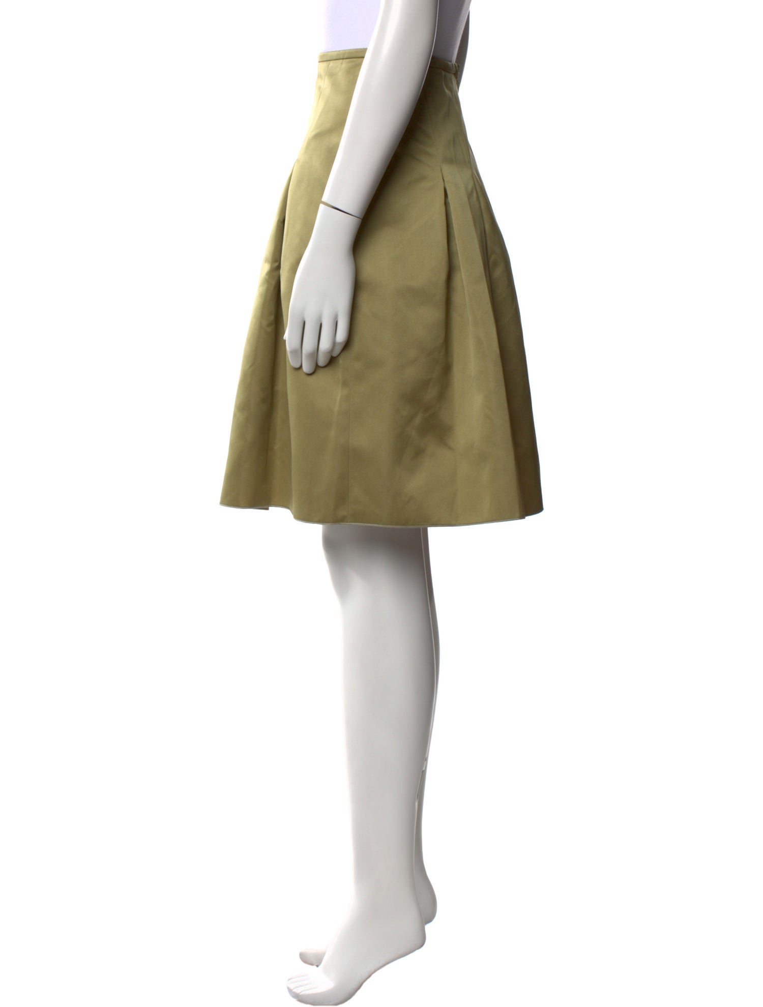 Max Mara Studio Pleated Accents Knee-Length Skirt