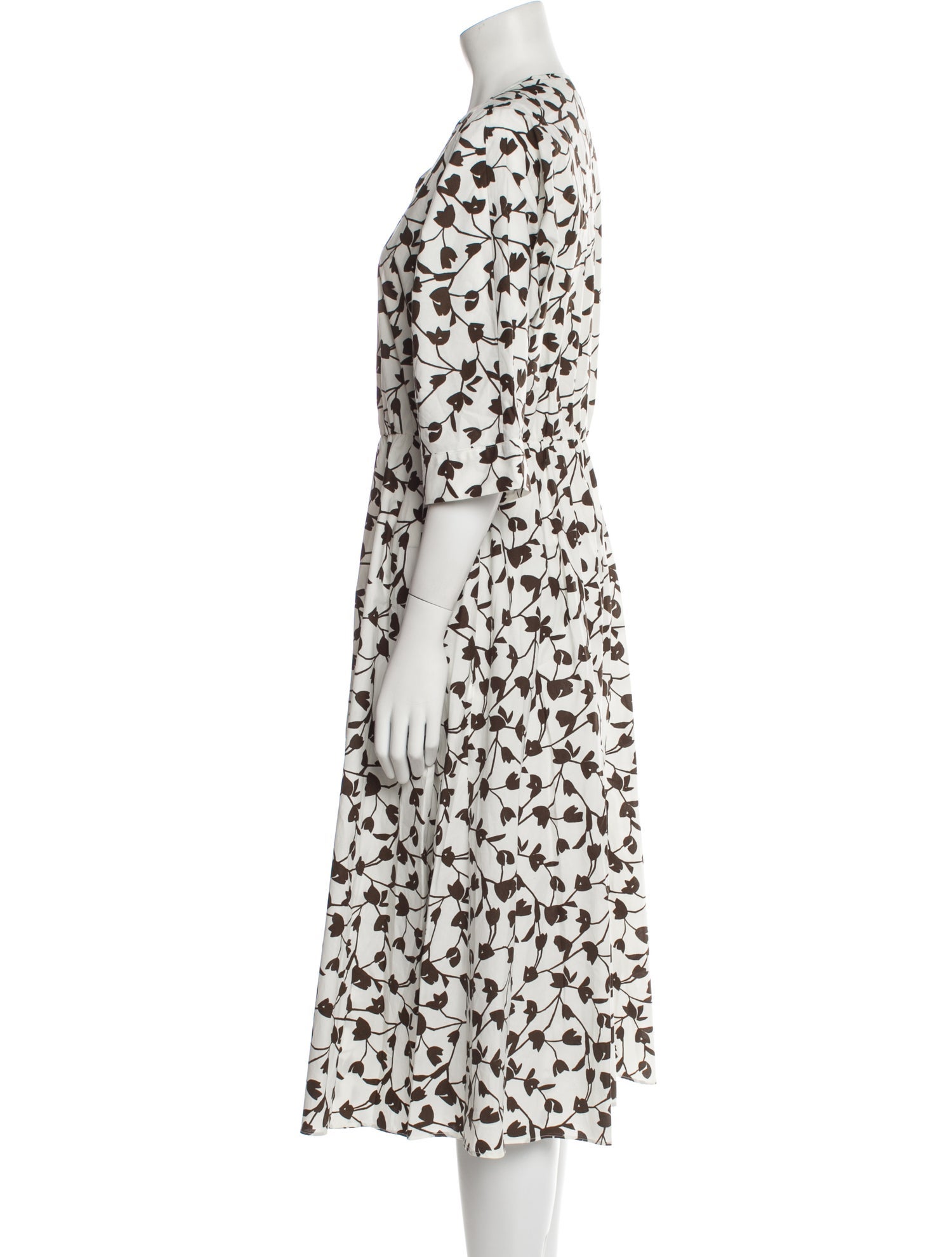 Max Mara Studio Floral Print Midi Length Dress w/ Tags