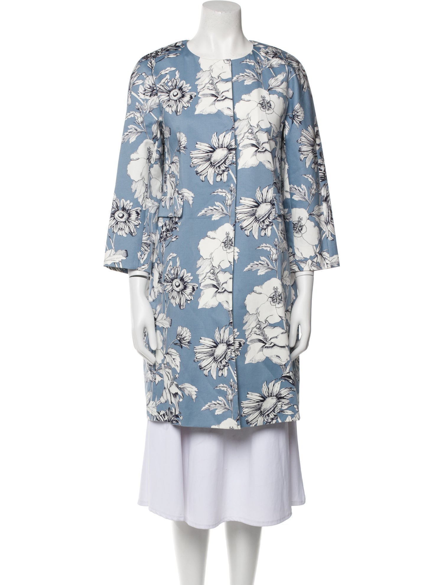 Max Mara Studio Floral Print Coat w/ Tags