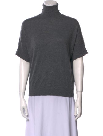 Max Mara Studio Turtleneck Short Sleeve Top