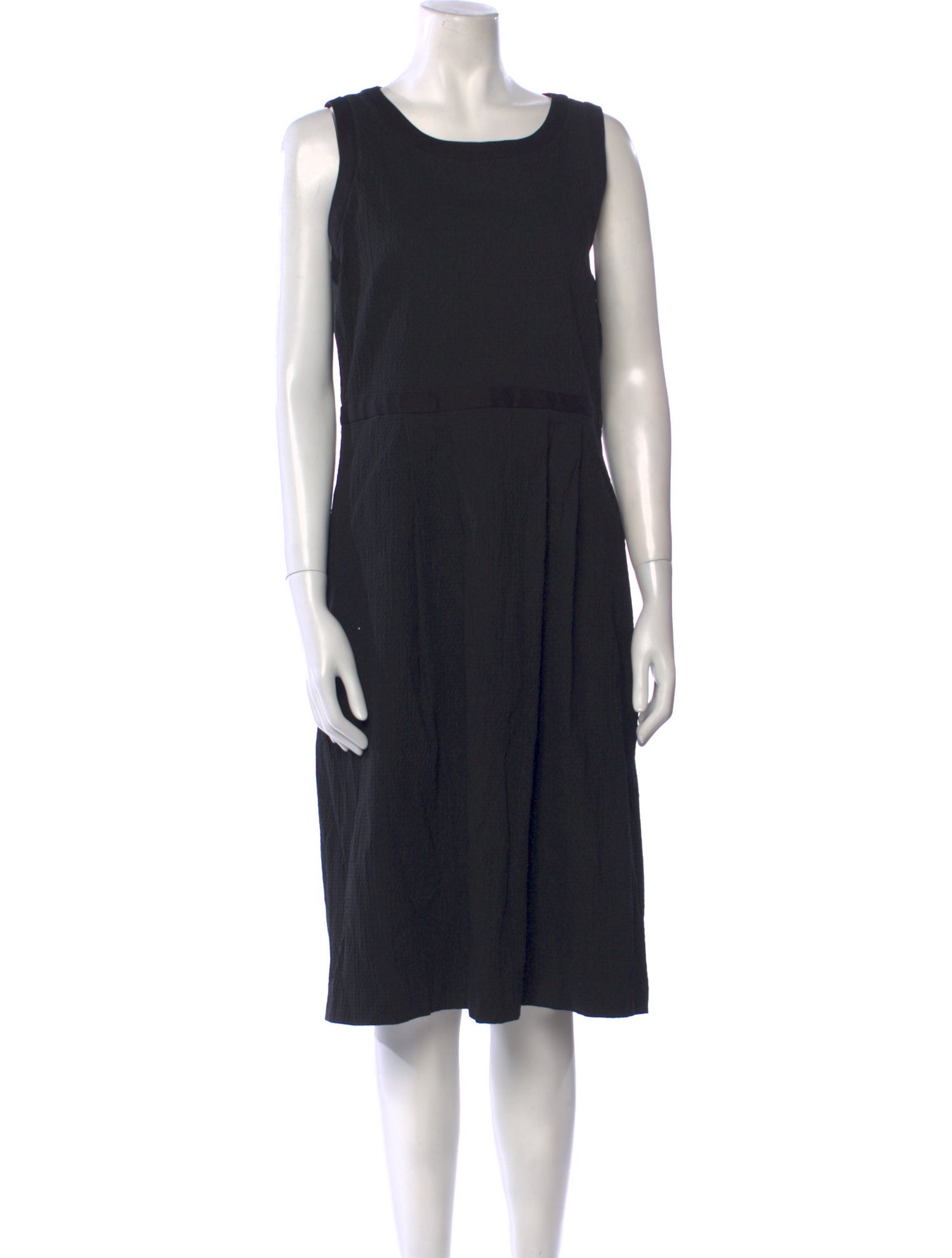 Max Mara Studio Scoop Neck Midi Length Dress