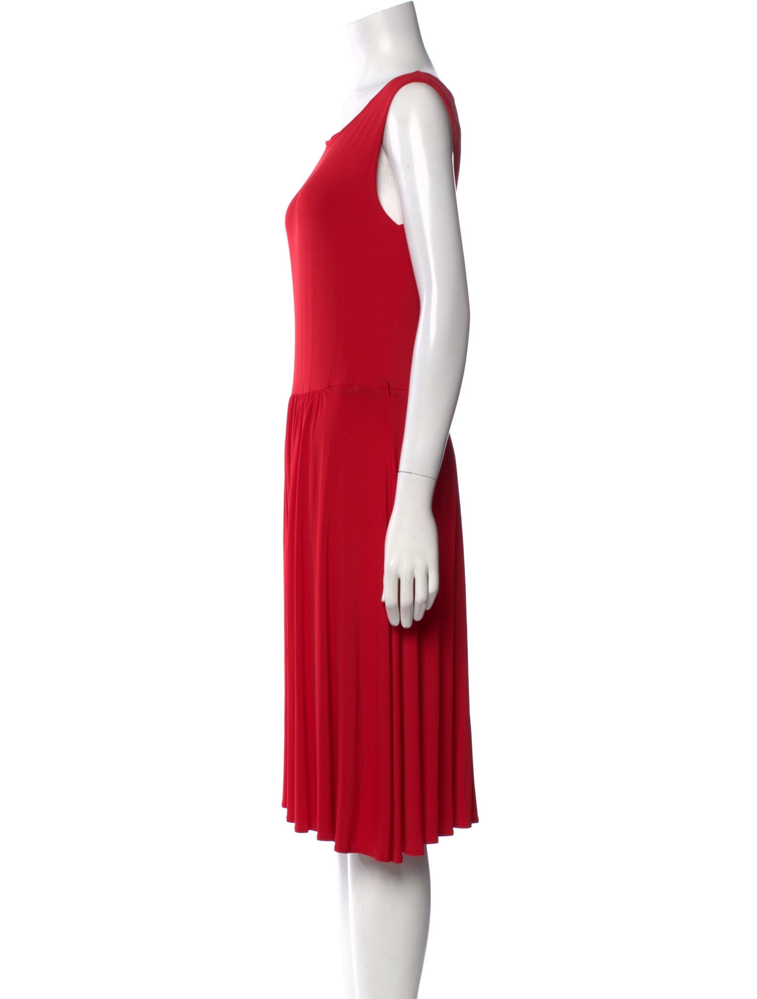Max Mara Studio Bateau Neckline Knee-Length Dress