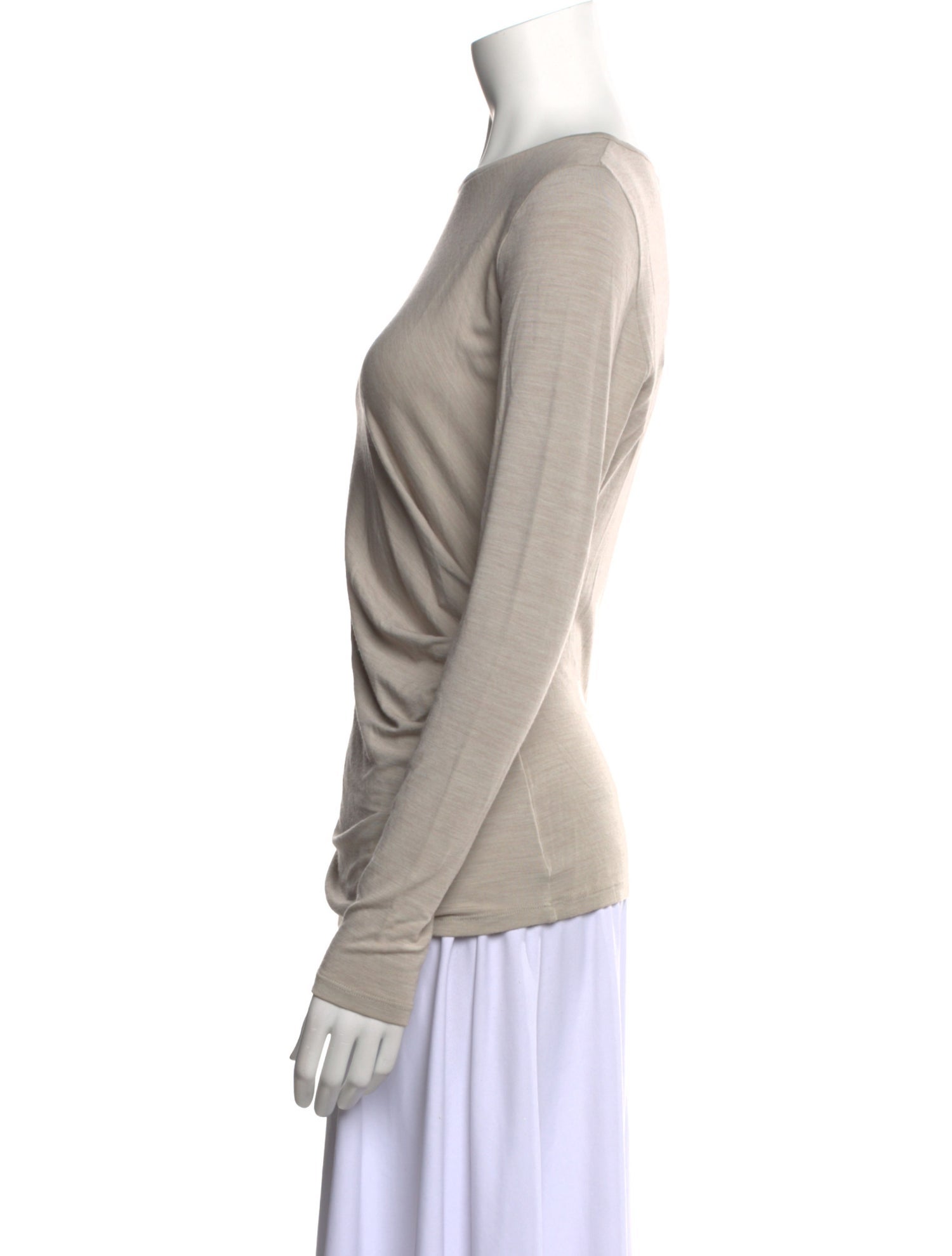 Max Mara Studio Crew Neck Long Sleeve T-Shirt w/ Tags