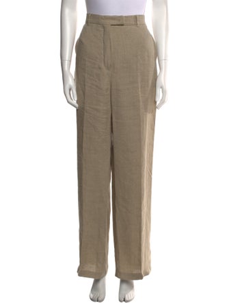 Max Mara Studio Linen Wide Leg Pants