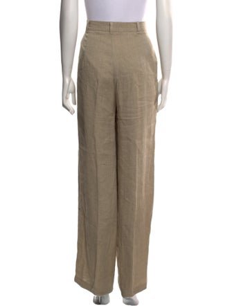 Max Mara Studio Linen Wide Leg Pants