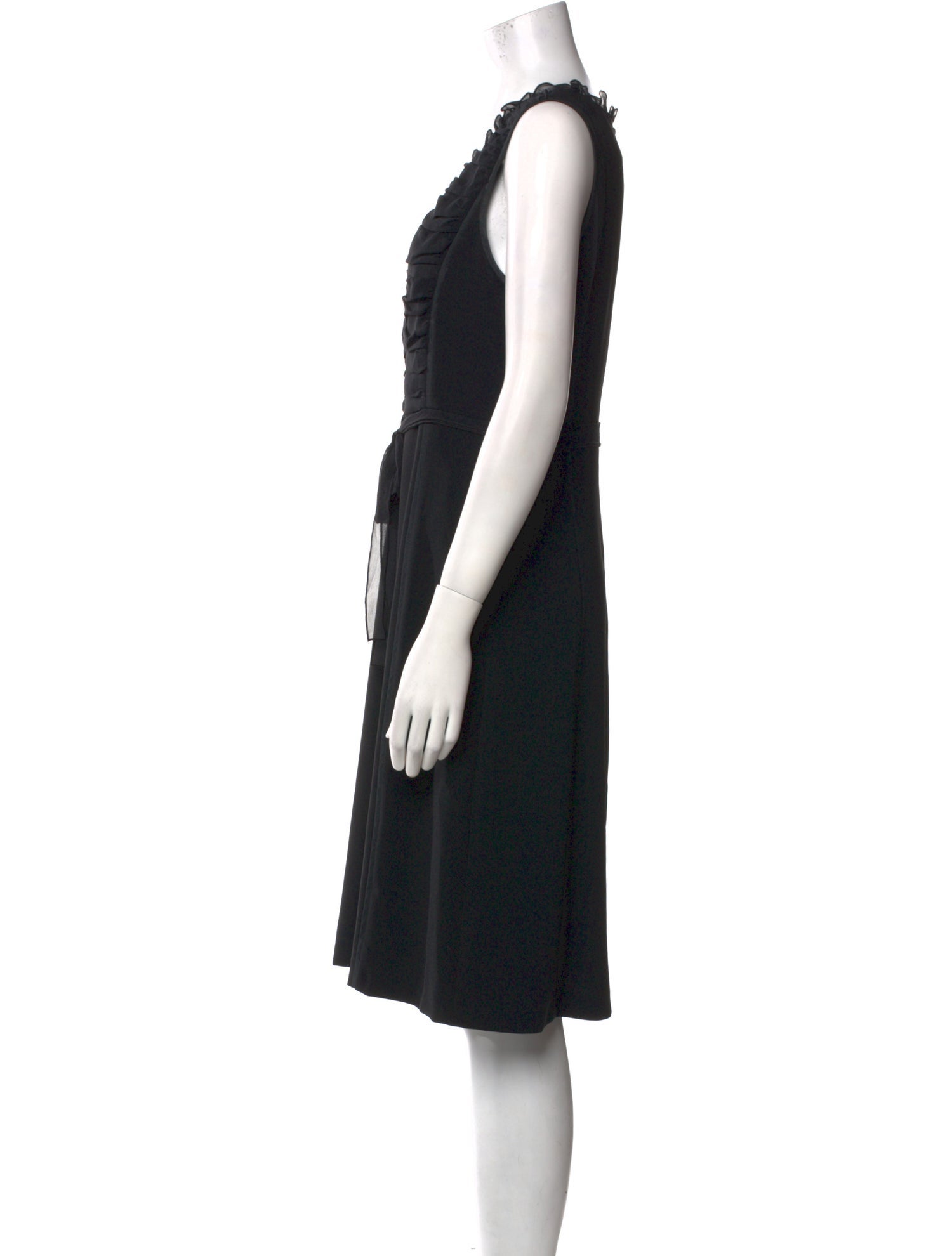 Max Mara Studio V-Neck Knee-Length Dress