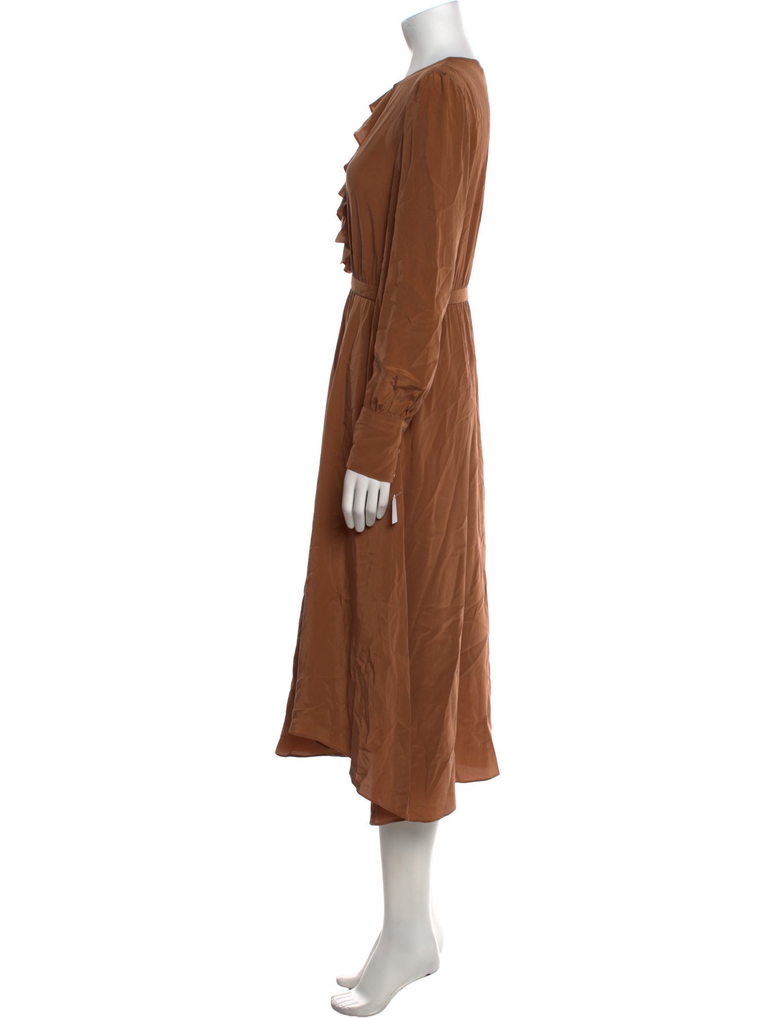 Max Mara Studio Crew Neck Midi Length Dress