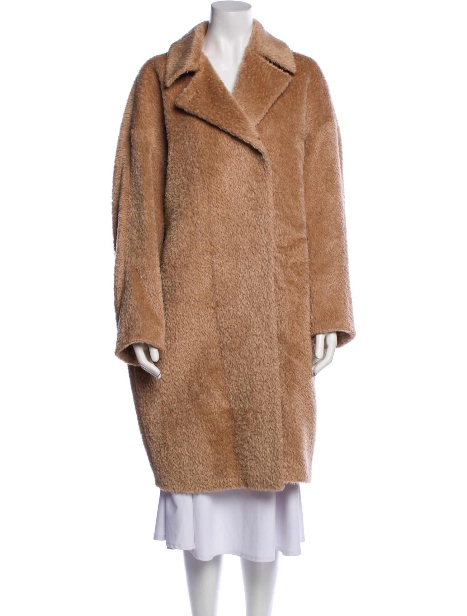 Max Mara Studio Alpaca Faux Fur Coat