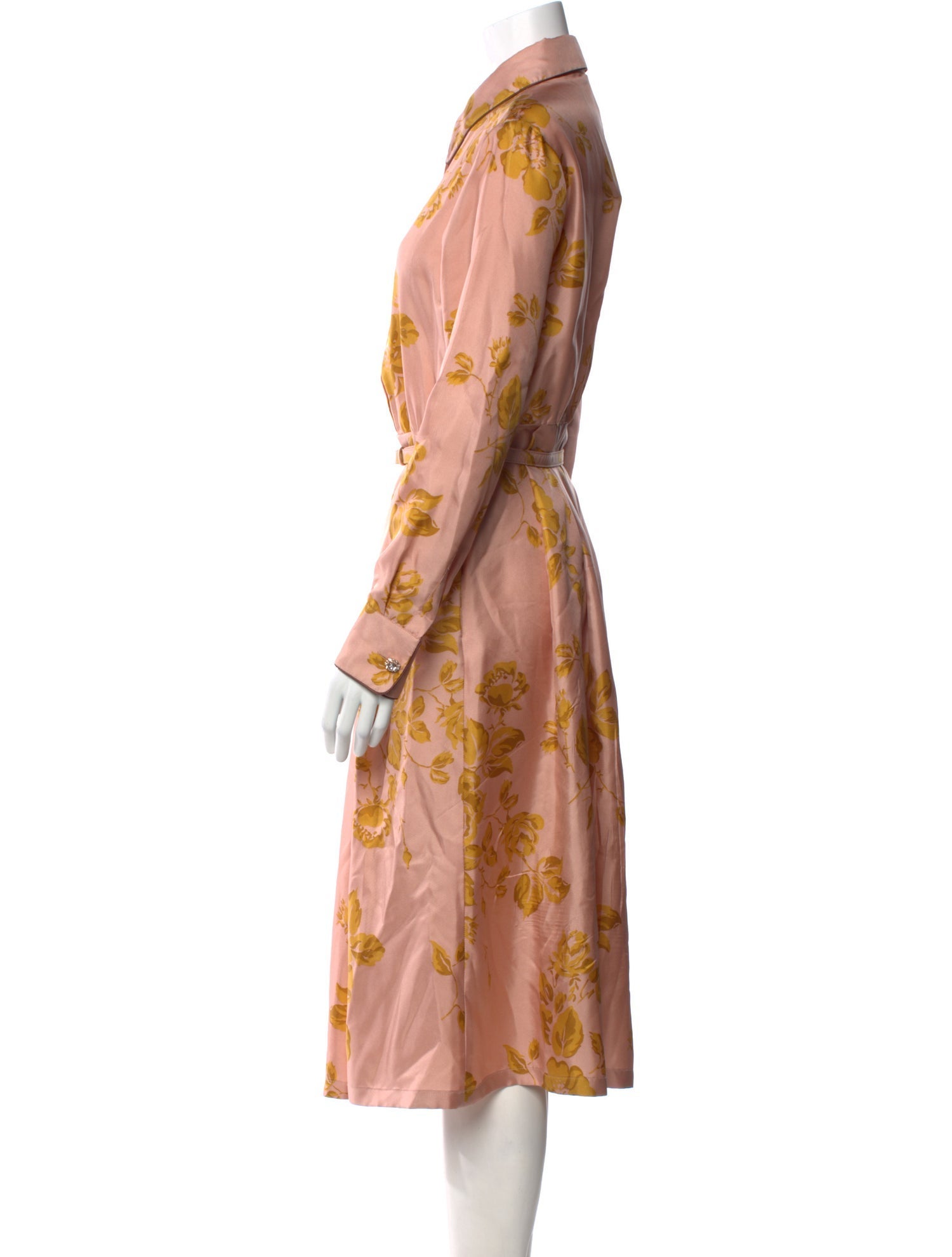 Max Mara Studio Silk Midi Length Dress