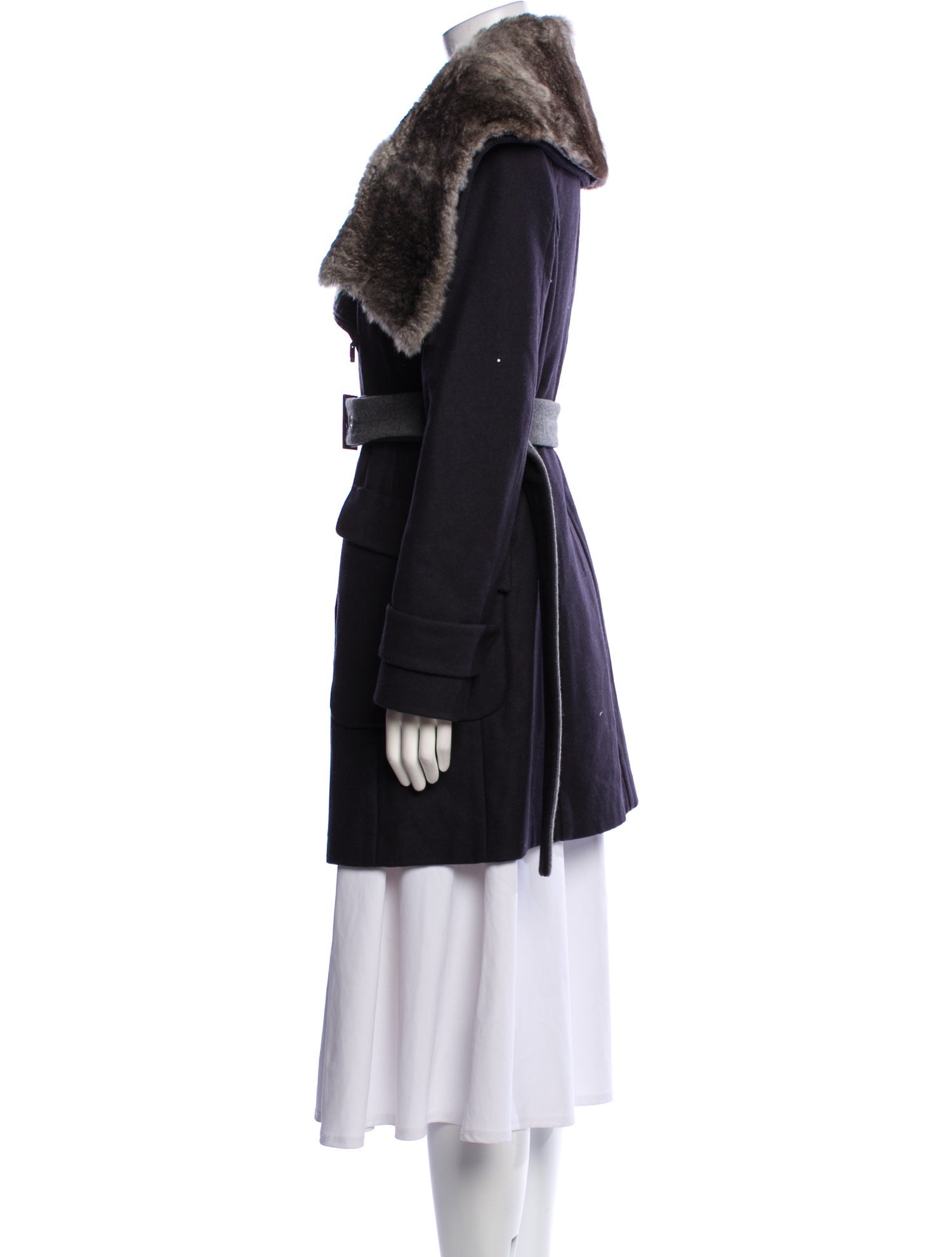 Max Mara Studio Virgin Wool Peacoat