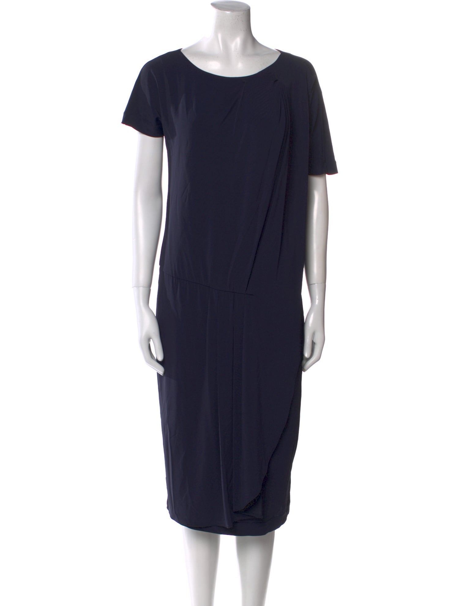 Max Mara Studio Bateau Neckline Midi Length Dress