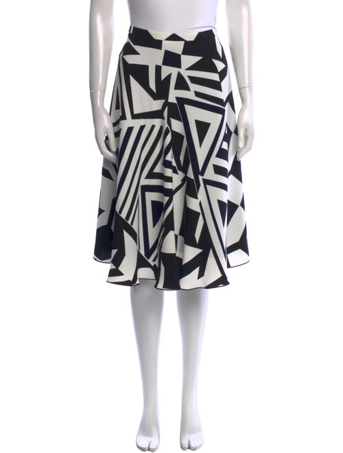 Max Mara Studio Printed Knee-Length Skirt