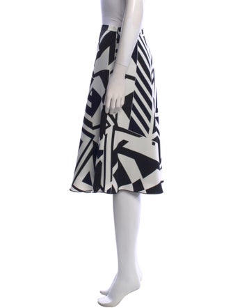 Max Mara Studio Printed Knee-Length Skirt