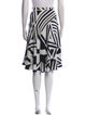 Max Mara Studio Printed Knee-Length Skirt
