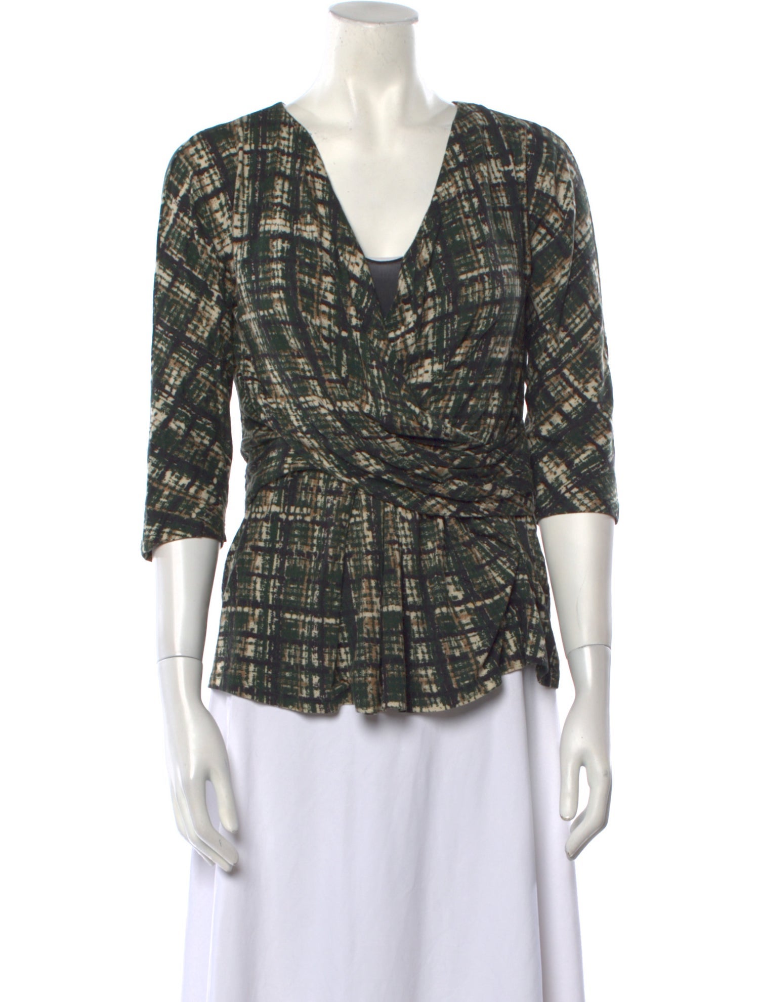 Max Mara Studio Printed Cowl Neck Blouse w/ Tags