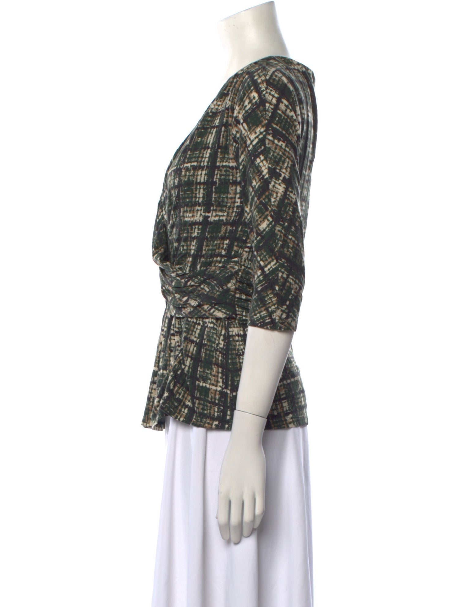 Max Mara Studio Printed Cowl Neck Blouse w/ Tags