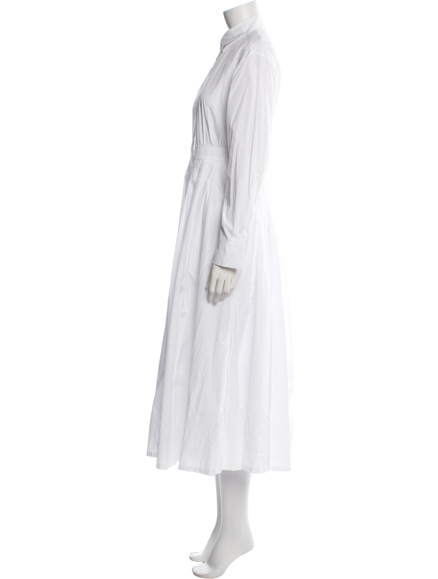 Max Mara Studio Mock Neck Midi Length Dress