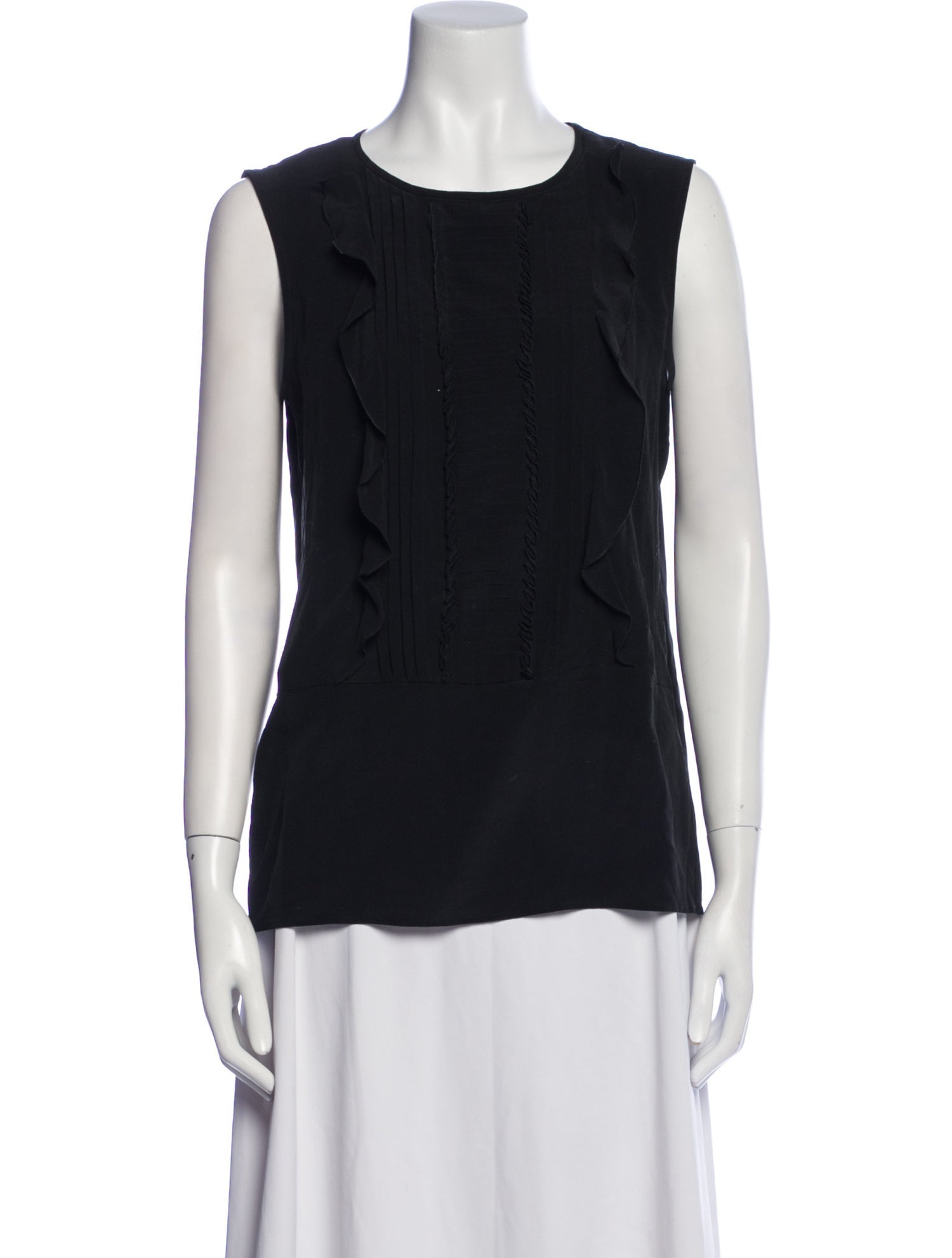 Max Mara Studio Crew Neck Sleeveless Top