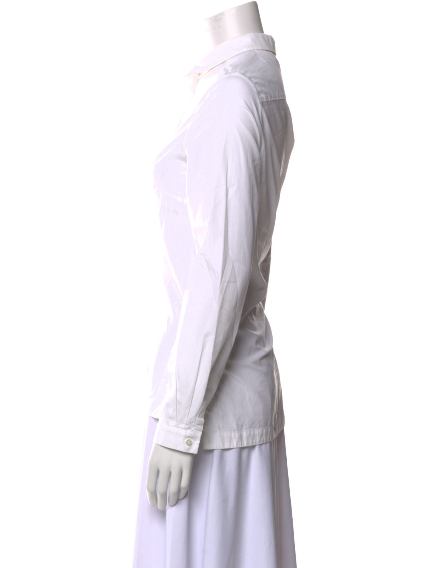 Max Mara Studio Long Sleeve Button-Up Top