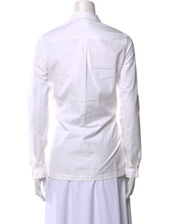 Max Mara Studio Long Sleeve Button-Up Top
