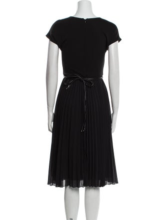 Max Mara Studio Crew Neck Midi Length Dress