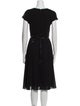 Max Mara Studio Crew Neck Midi Length Dress