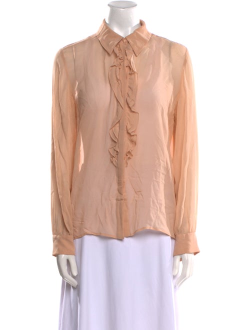 Max Mara Studio Long Sleeve Button-Up Top