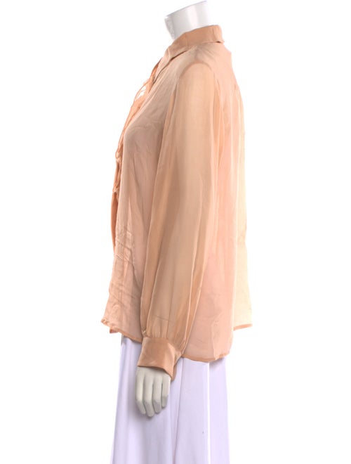 Max Mara Studio Long Sleeve Button-Up Top