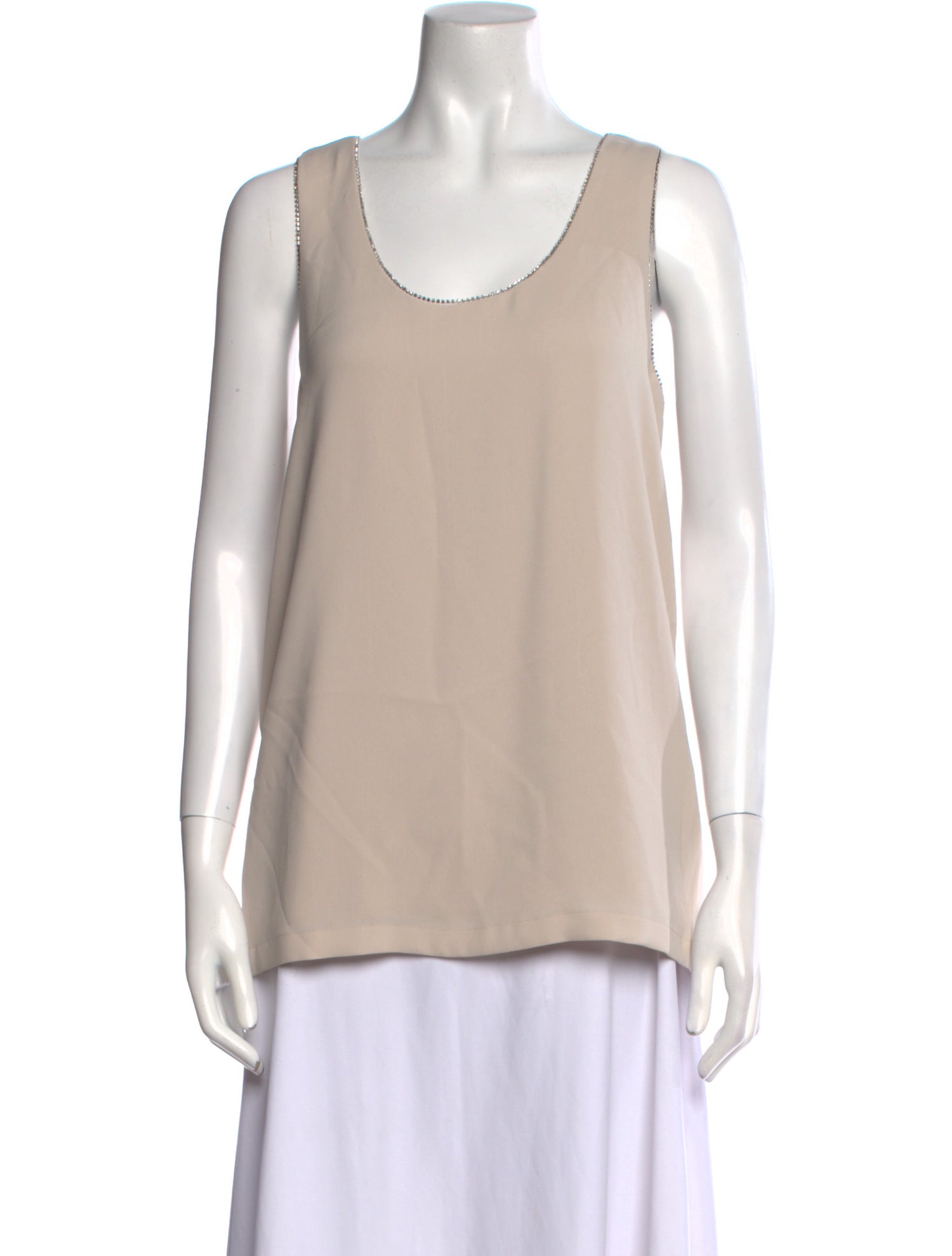 Max Mara Studio Silk Scoop Neck Top