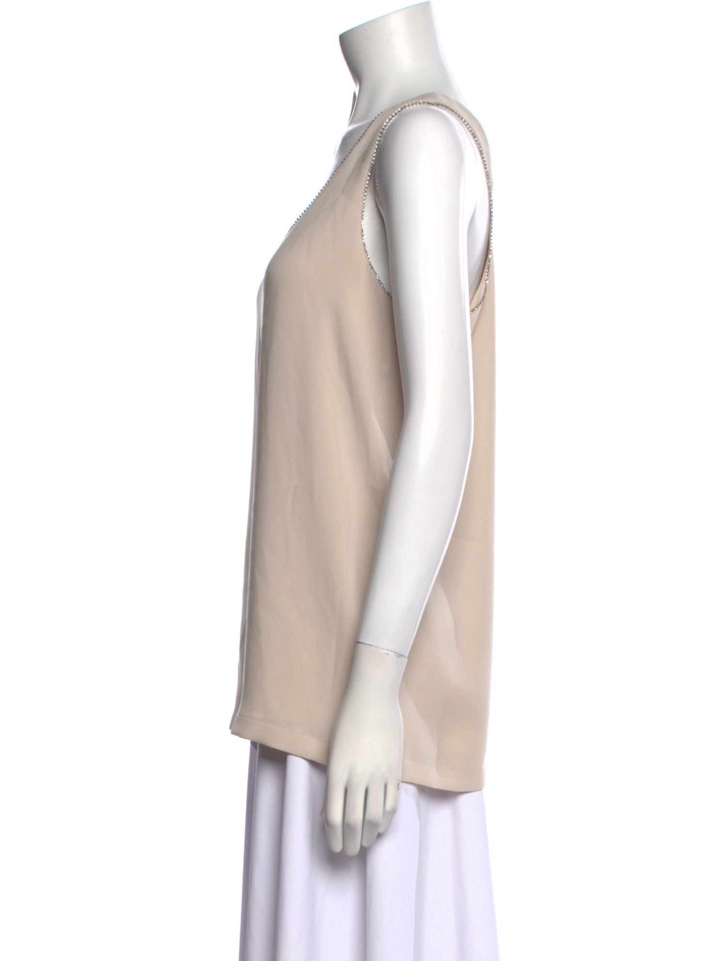 Max Mara Studio Silk Scoop Neck Top