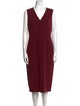 Max Mara Studio V-Neck Midi Length Dress