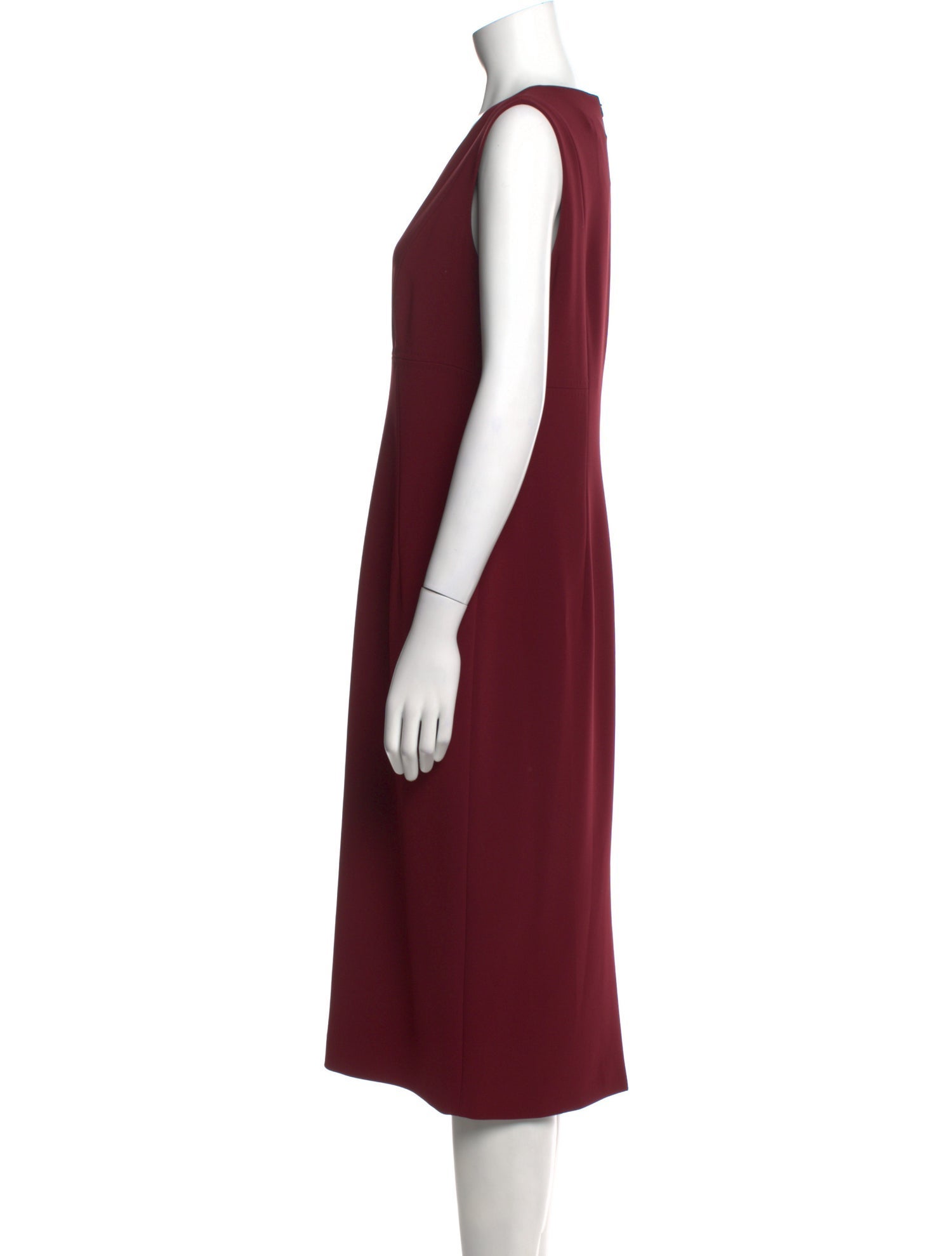 Max Mara Studio V-Neck Midi Length Dress