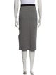 Max Mara Studio Plaid Print Midi Length Skirt