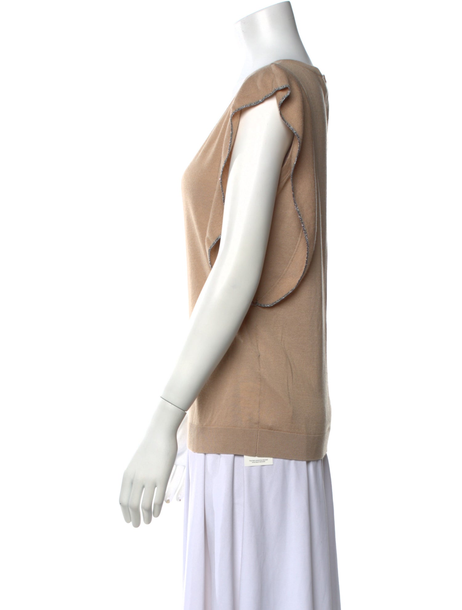 Max Mara Studio Silk V-Neck Top