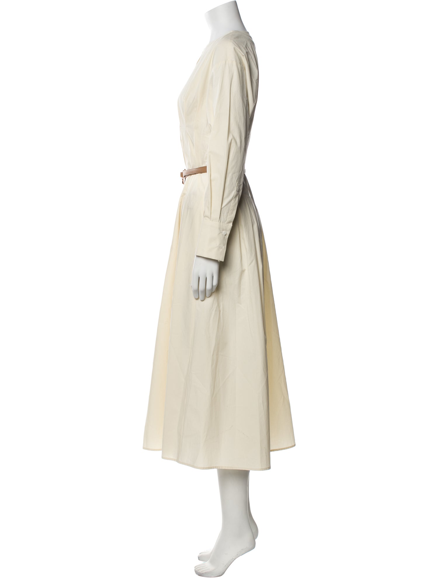 Max Mara Studio Crew Neck Long Dress