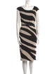 Max Mara Studio Striped Knee-Length Dress
