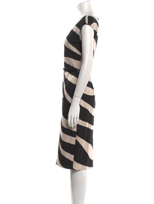 Max Mara Studio Striped Knee-Length Dress