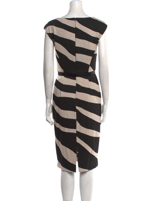 Max Mara Studio Striped Knee-Length Dress