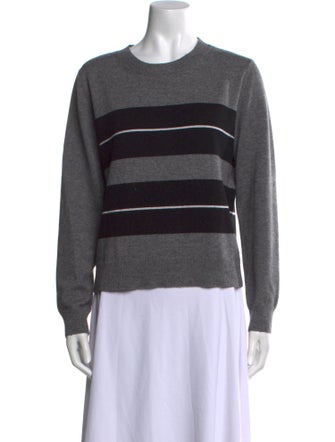 Max Mara Studio Striped Crew Neck Sweater