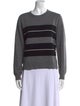 Max Mara Studio Striped Crew Neck Sweater