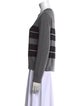 Max Mara Studio Striped Crew Neck Sweater